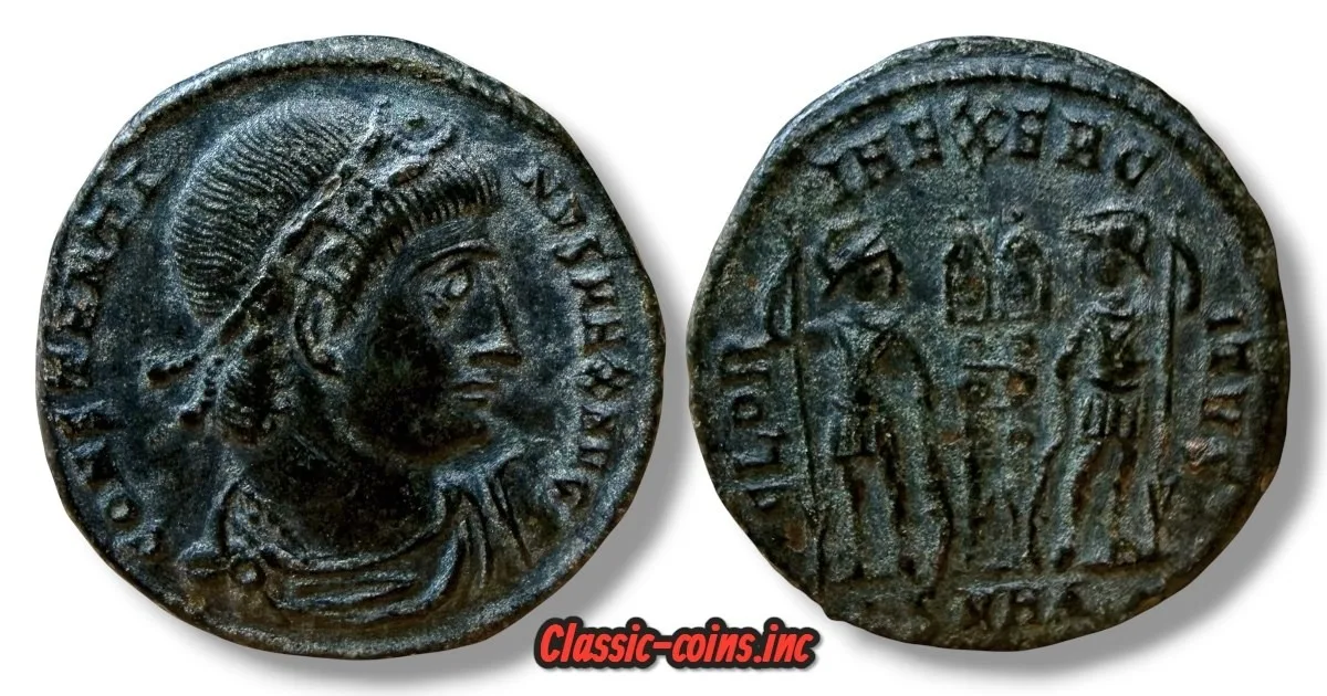 Constantius II, AE3, Nicomedia, c. 330-335 AD
