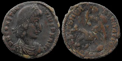 Constantius II 353–356 AD, AE 19mm 2.5gm Nummus, Thessalonica