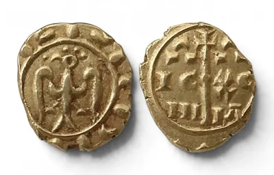 Kingdom of Sicily. Frederick II of Swabia, AD 1197-1250. AV Multiplo di Tari (1.47 g). Messina. Spahr 66