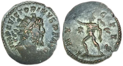 Victorinus - A,D, 269-271 - Antoninianus Æ - INVICTVS - RIC V Victorinus # 114