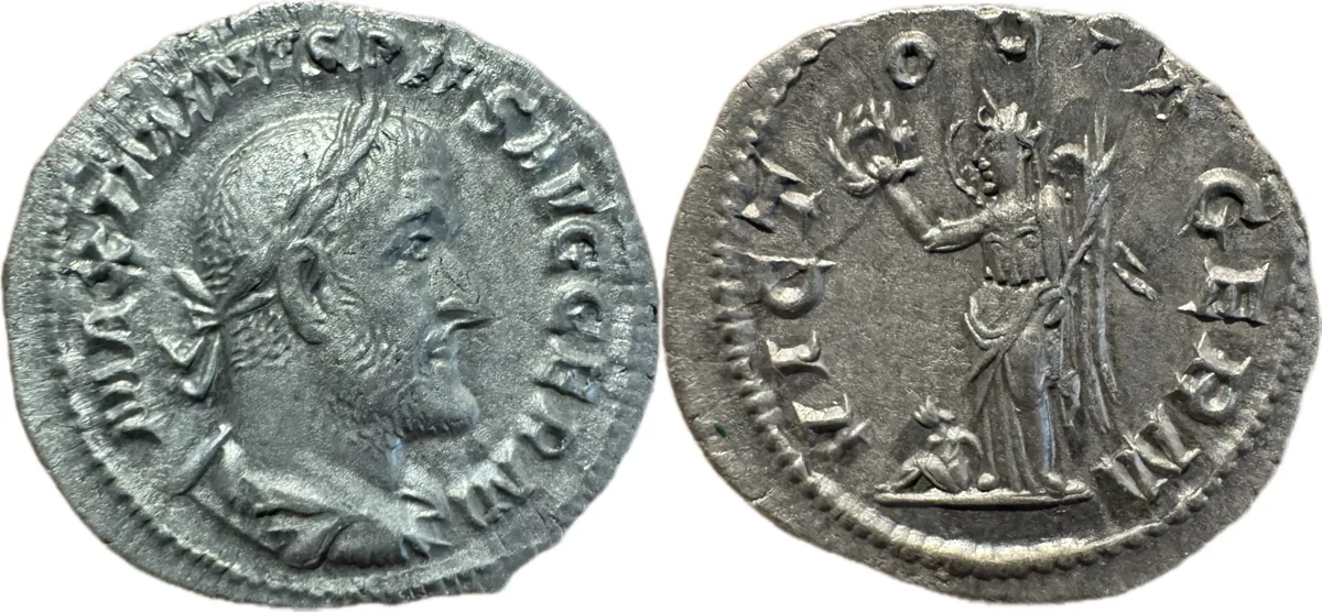 Maximinus Thrax denarius, RIC 23
