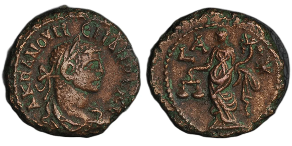 Numerian (as Caesar), 282-283, Potin Tetradrachm, minted in Alexandria