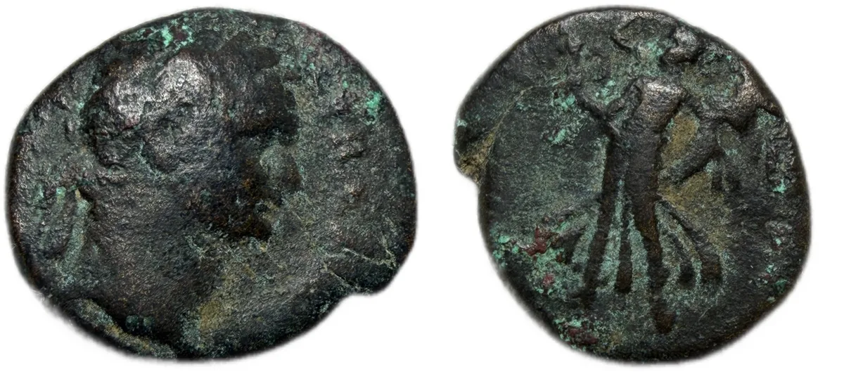 DOMITIAN-JUDAEA CAPTA-18mm/4.46g-CAESAREA MARITIMA-NIKE-83 AD-RPC I 2306