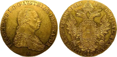 1811-A, Austria, Vienna mint, Emperor Franz II, 4 Ducats in rare aUNC