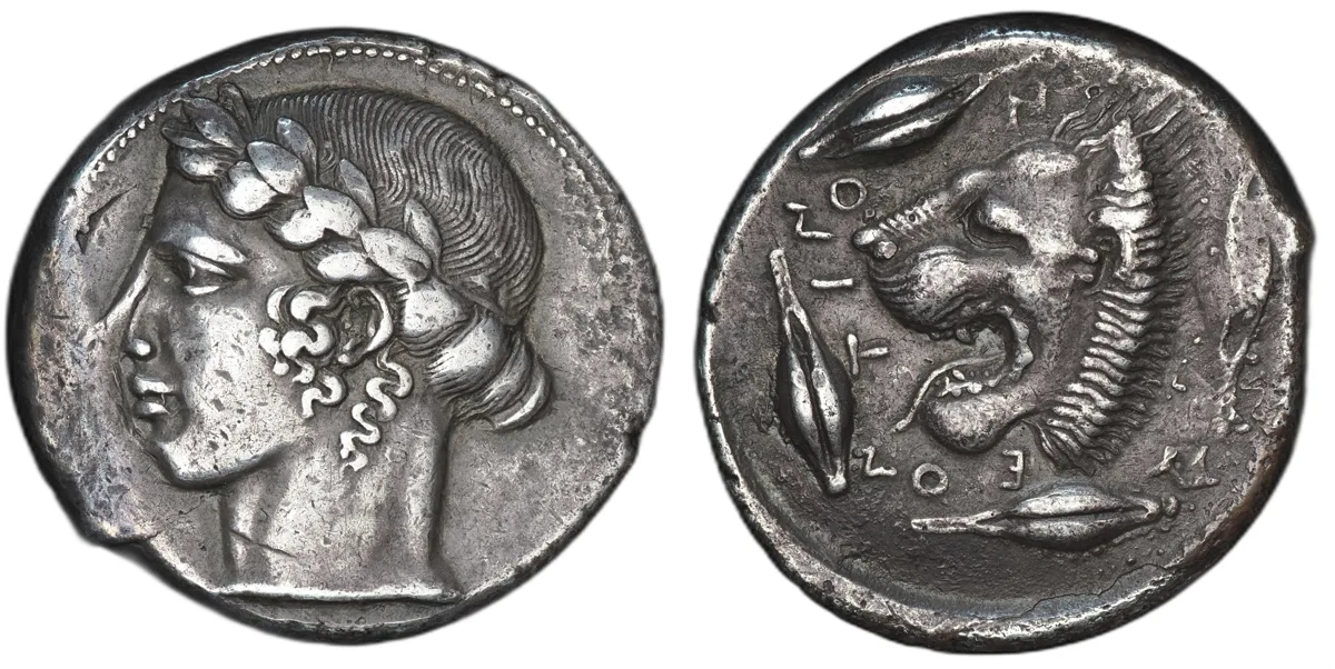 Sicily, Leontinoi. Tetradrachm
