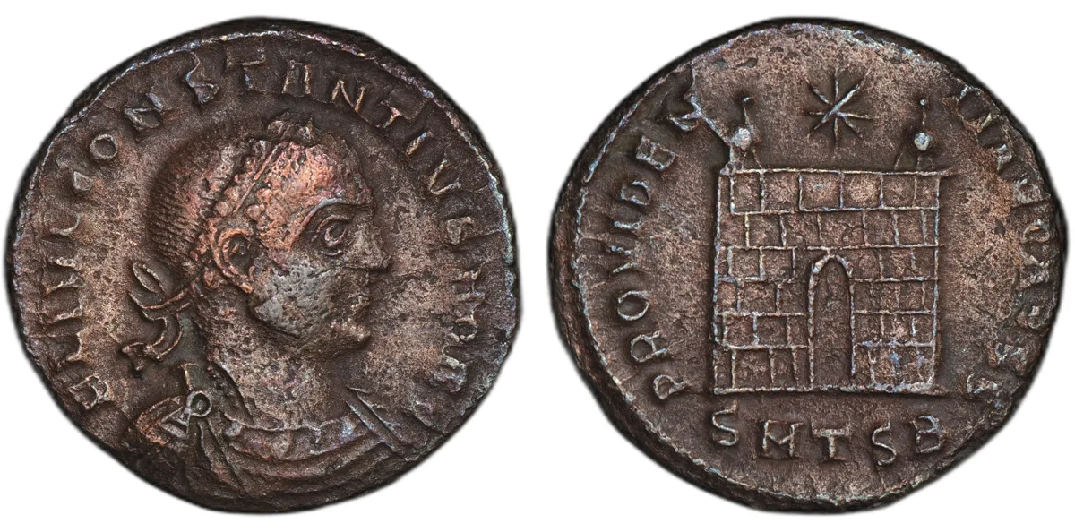 Constantius II, as Caesar, AE3