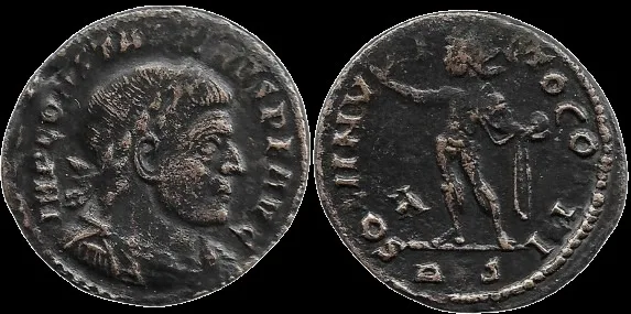 Roman Constantine I the Great (Struck 317 AD) AE 19mm 2.89gm Follis, 317 AD. Rome Mint