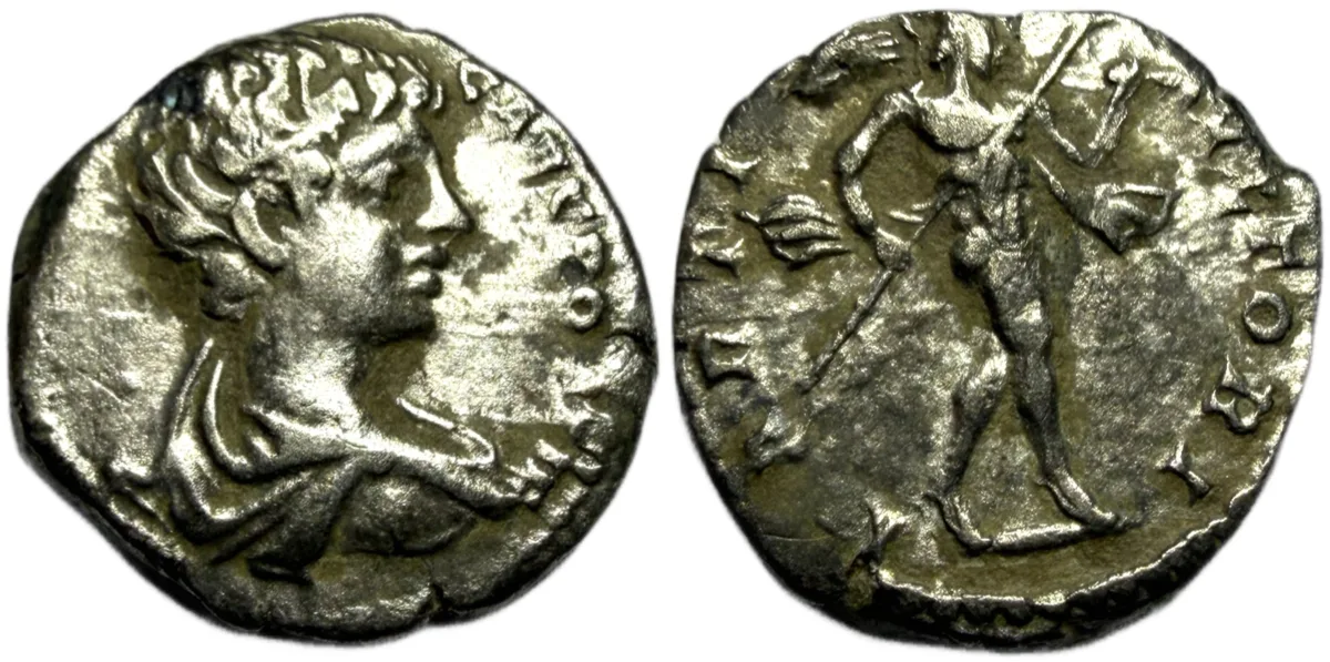Caracalla, Denarius. Rome, AD 196-198