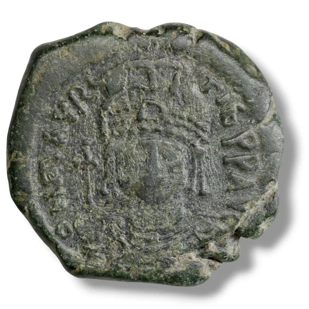 Justinian I (AD 527–565), AE Half-Follis, Nicomedia mint, Regnal Year 20 (AD 546/7)