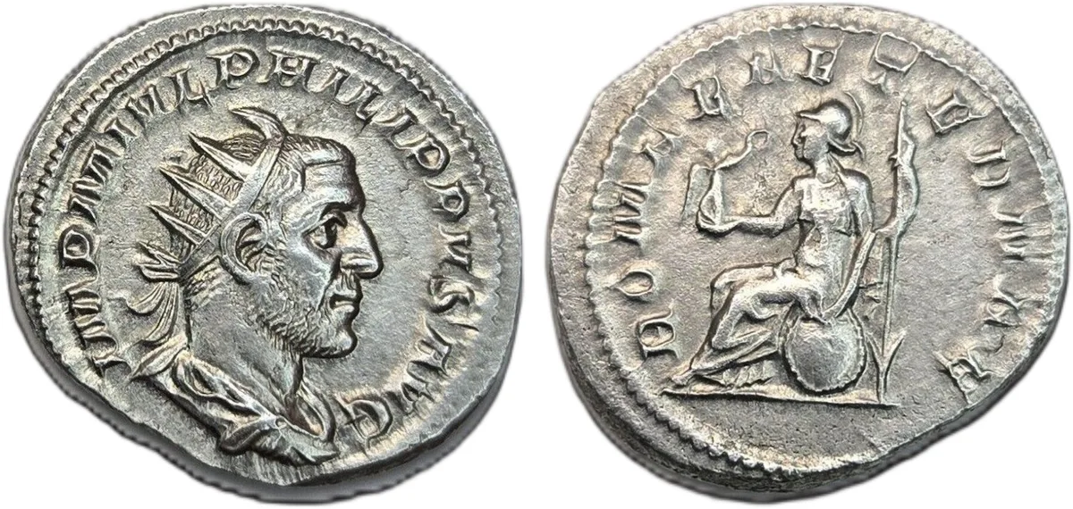 Philip I the Arab - Silver Antoninianus -RIC 3 # 44b 244-247 A.D. ROMAE AETERNAE