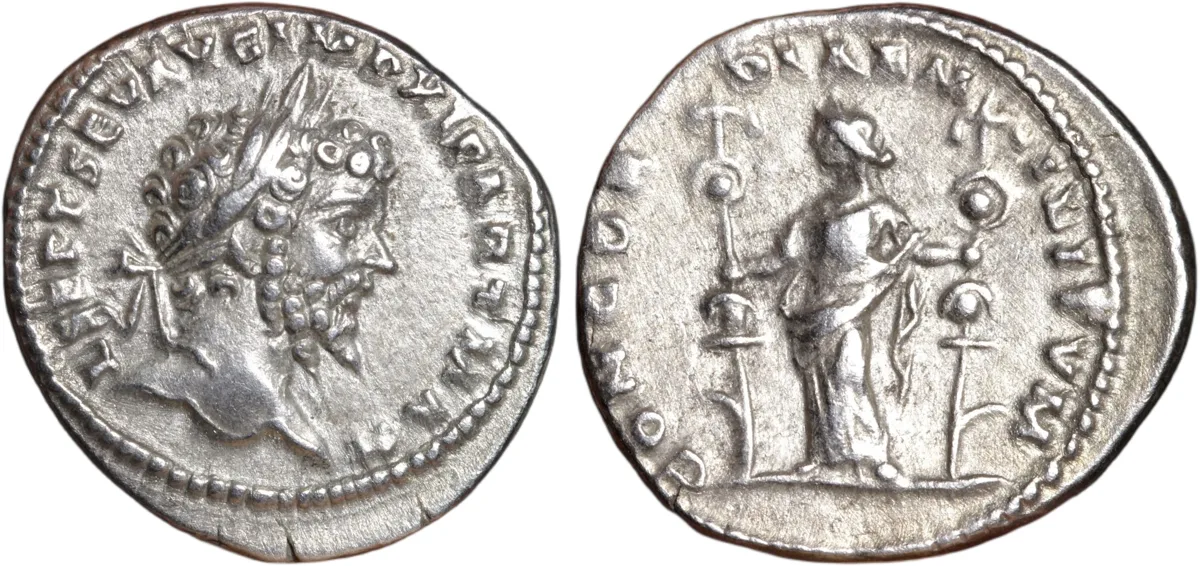 Septimius Severus Silver Denarius 198AD Laodicea ad Mare Mint