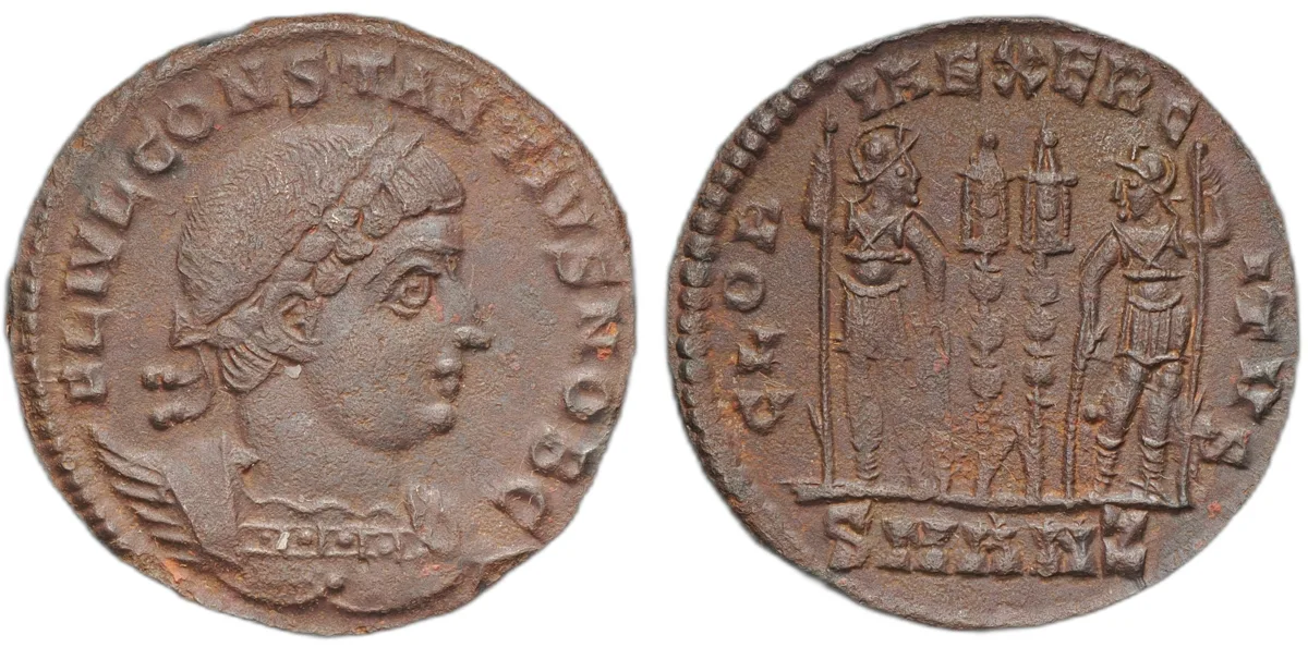 Constantius II, as Caesar, AE3