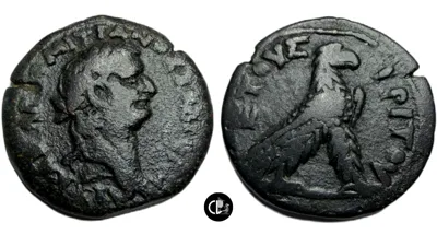 EGYPT, Alexandria. Domitian. Diobol. Dated RY 3 (AD 83/4)