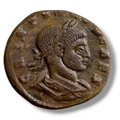 Crispus – AE3 Follis, PRINCIPIA IVVENTVTIS