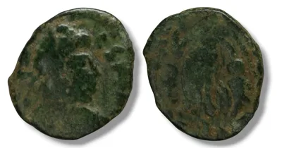 Johannes (Joannes), Western Roman usurper, AD 423–425. AE4 nummus, Rome mint.
