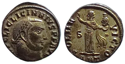 Licinius I BI Nummus. Antioch, AD 312.