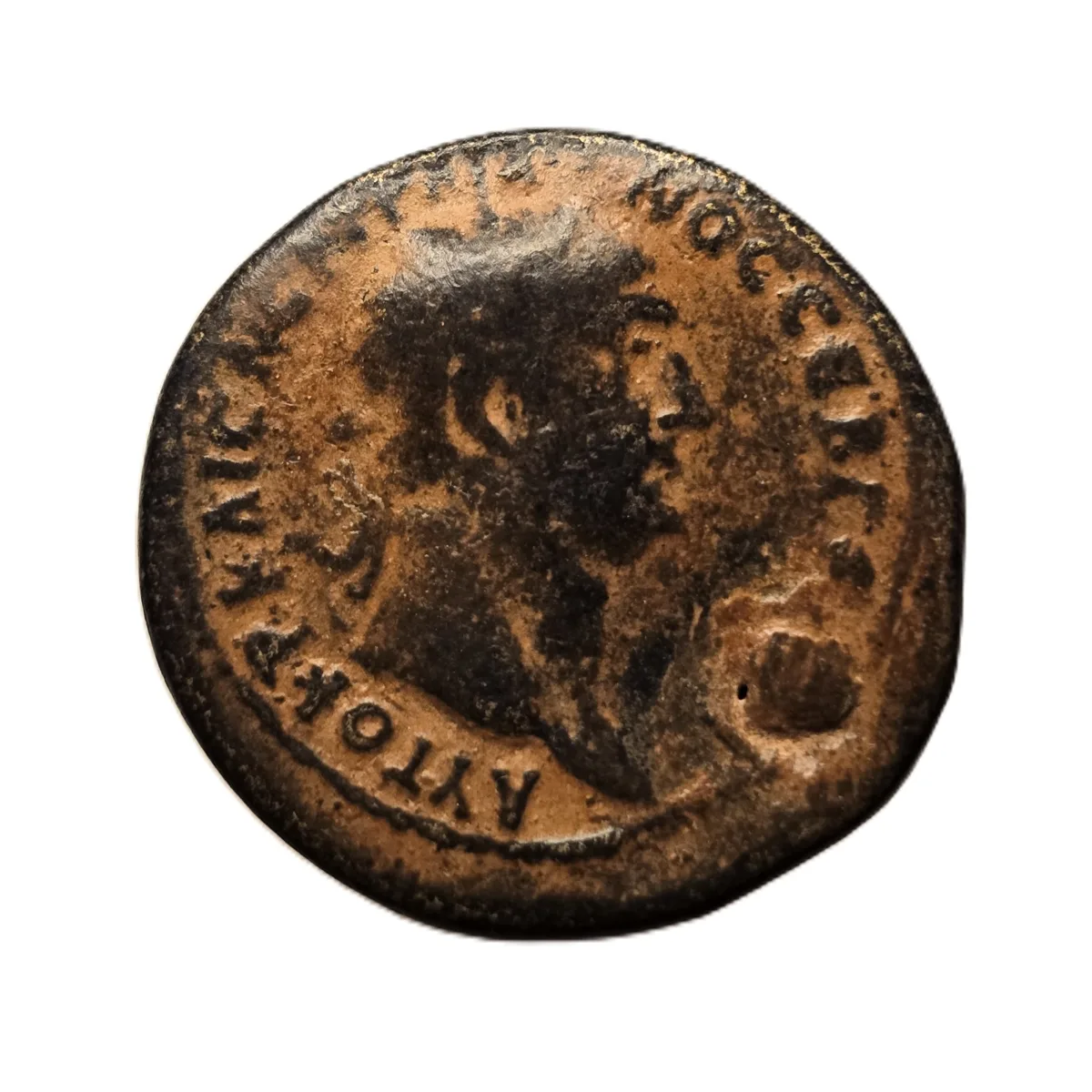SYRIA, Seleucis and Pieria. Antioch. Trajan, AD 98–117. Æ 29. Rome Mint for Circulation in Syria, AD 98/99. Countermarked. RPC III 3653