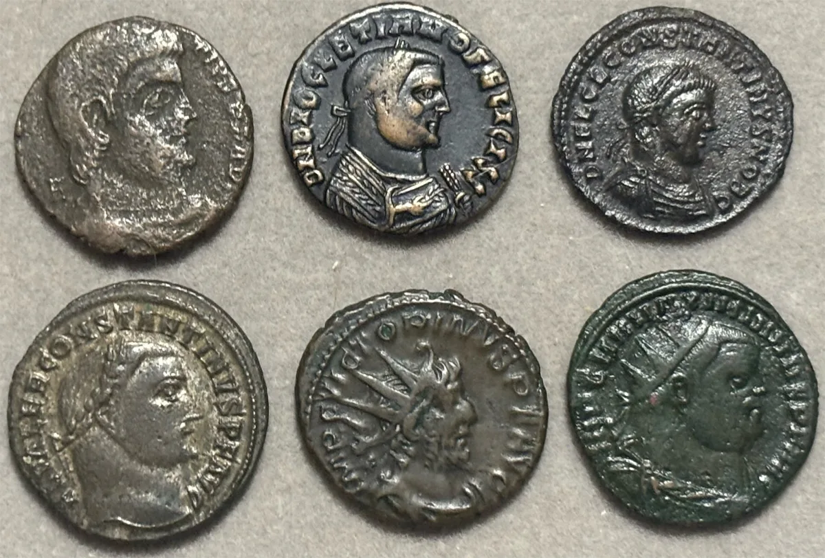 Lot of 6 - Victorinus, Diocletian, Magnentius etc