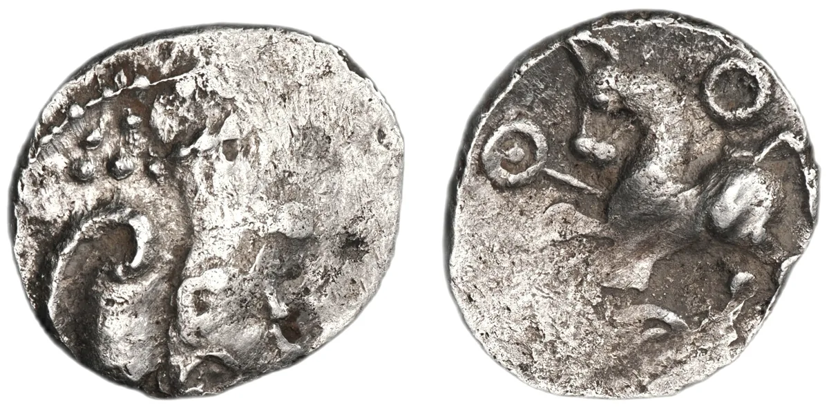 Gaul, Sequani. AR Denarius. Circa 27 BC–AD 14.