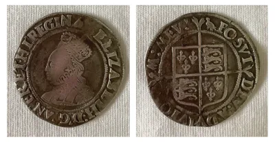Elizabeth the 1st Shilling, 1558-1603 era silver coin!