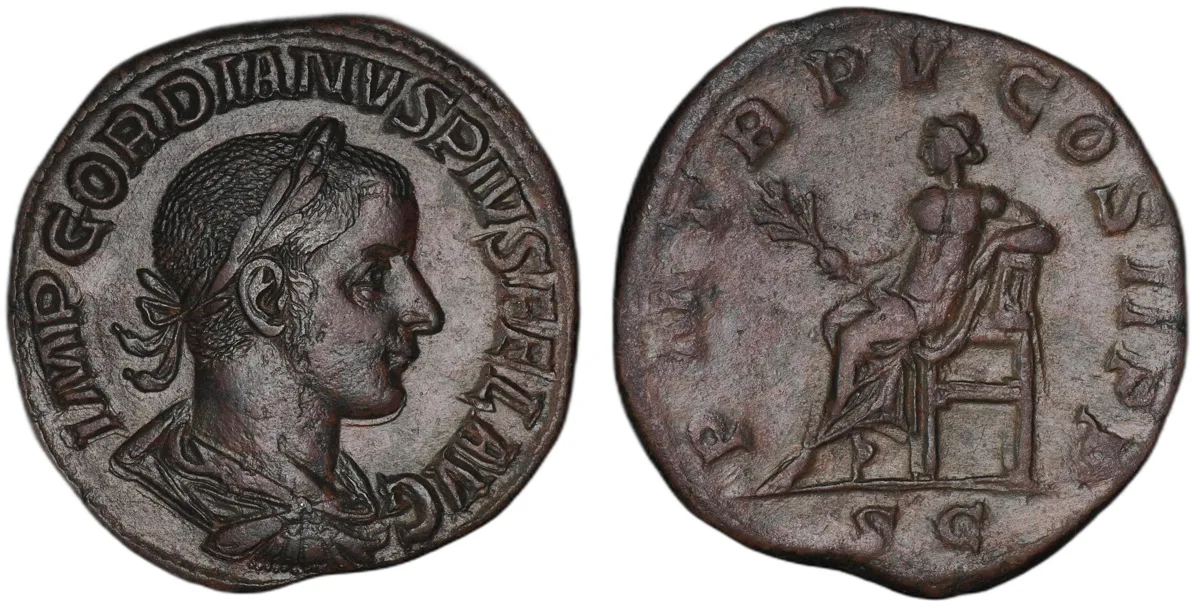 Gordian III. AE Sestertius.