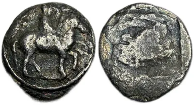 KINGS of MACEDON. Perdikkas II. 451-413 BC. AR Tetrobol