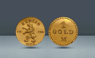 GERMANY, Berlin Stadtwappen. Dies by Josef Wild,   Nürnberg, 1925