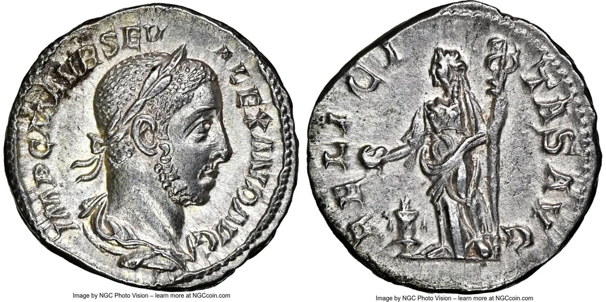 Severus Alexander, A.D. 222 – 235. AR Denarius