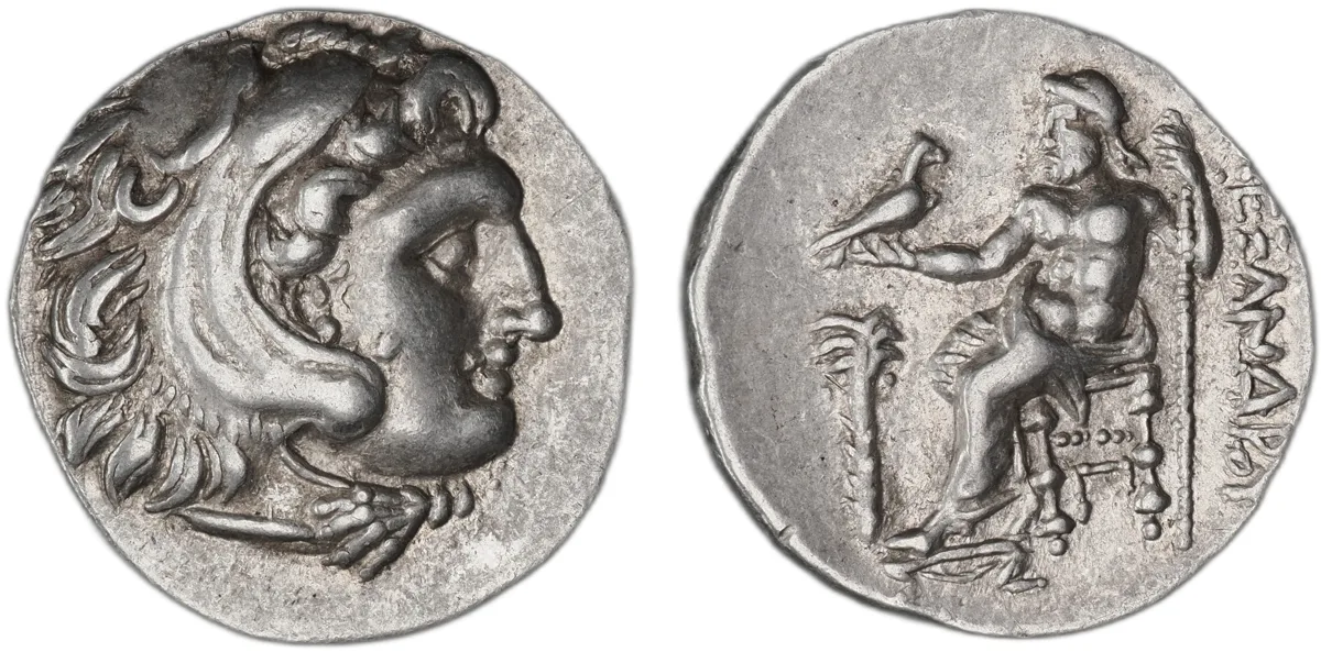 Alexander III “the Great,” silver drachm, Colophon (Ionia), c. 323 – 310 BC