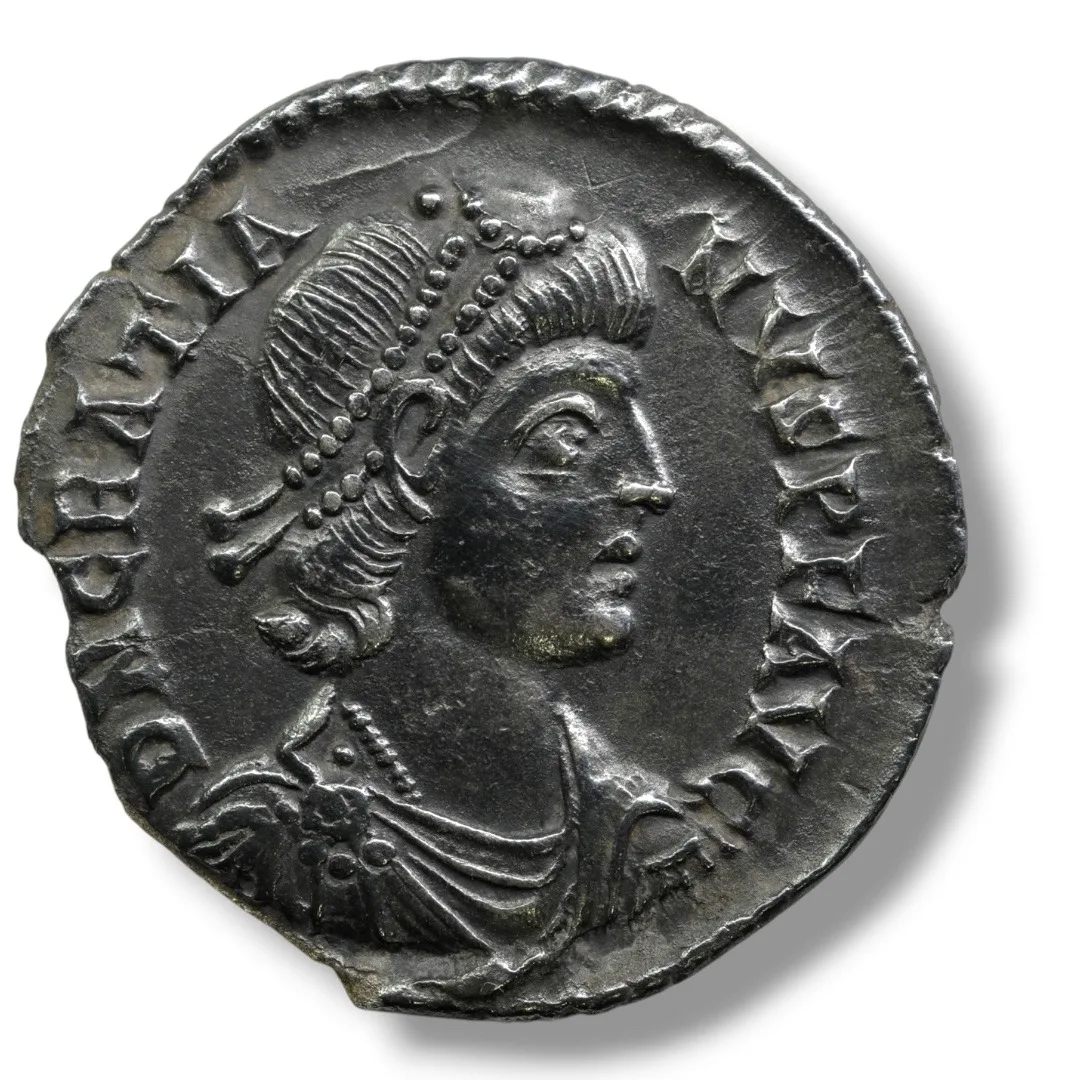 Gratian AR Miliarense AD 367-375 – Trier Mint TRPS – VIRTVS EXERCITVS – Found Winchester UK 2021 – Ex. Frogg/Kerslake.