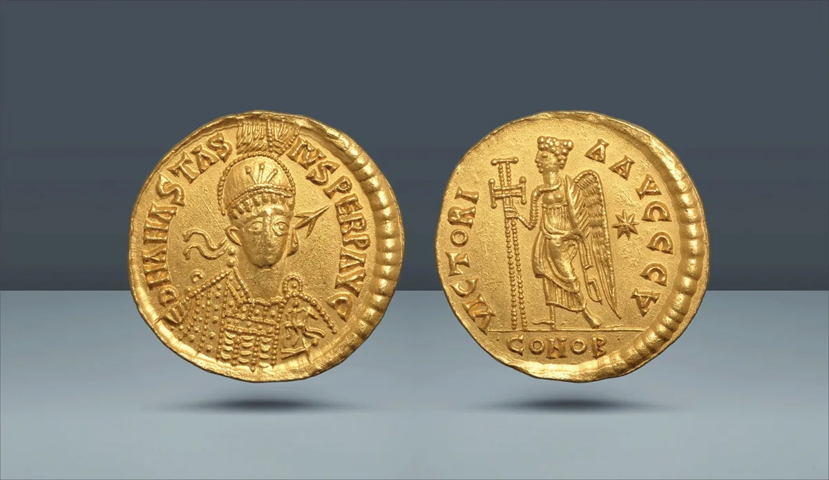 OSTROGOTHS. Theodoric. In the name of Anastasius I, 491-518 AD. Uncertain Mint