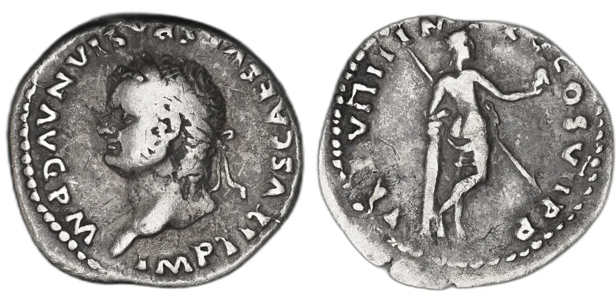 Titus AR Denarius, AD 79-81, Rome, Venus Victrix, RIC II 51