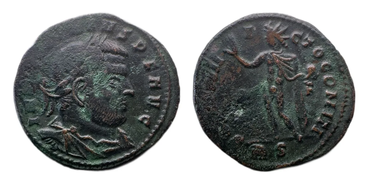 Roman Imperial — Bronze Nummus, Sol Standing