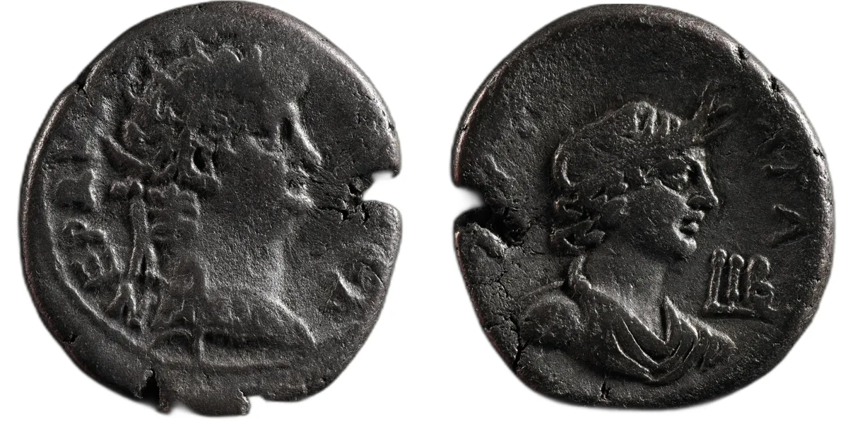 Nero AR Tetradrachm Alexandria L IB (AD 65/66) Elephant headdress