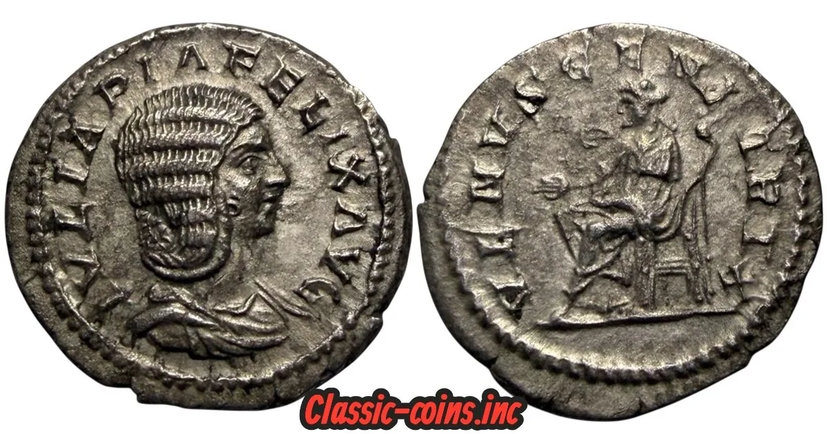 Julia Domna Augusta (AD 193-217) Roman AR denarius
