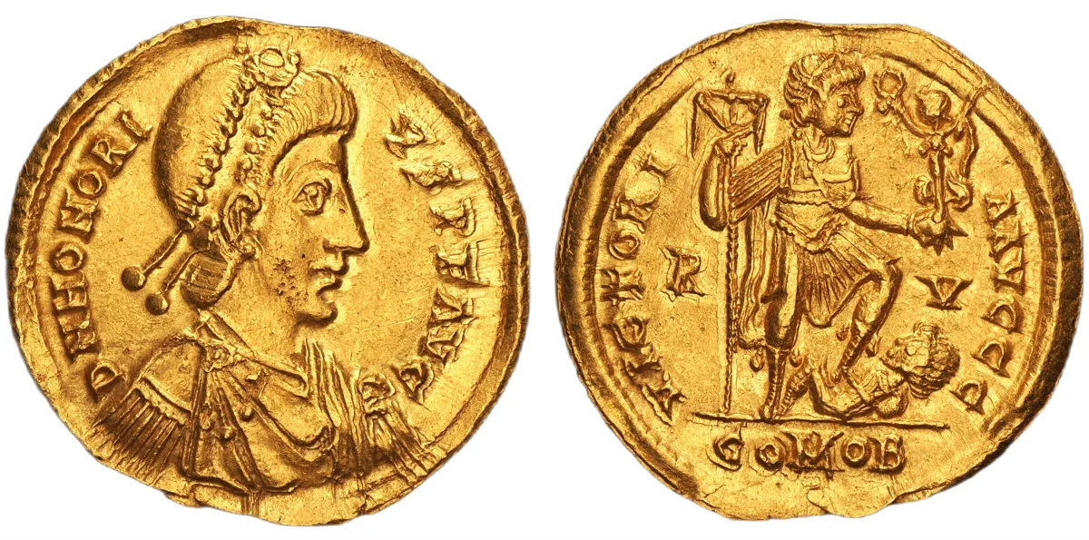Honorius. 393–423. Solidus