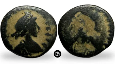 Honorius, Obverse brockage