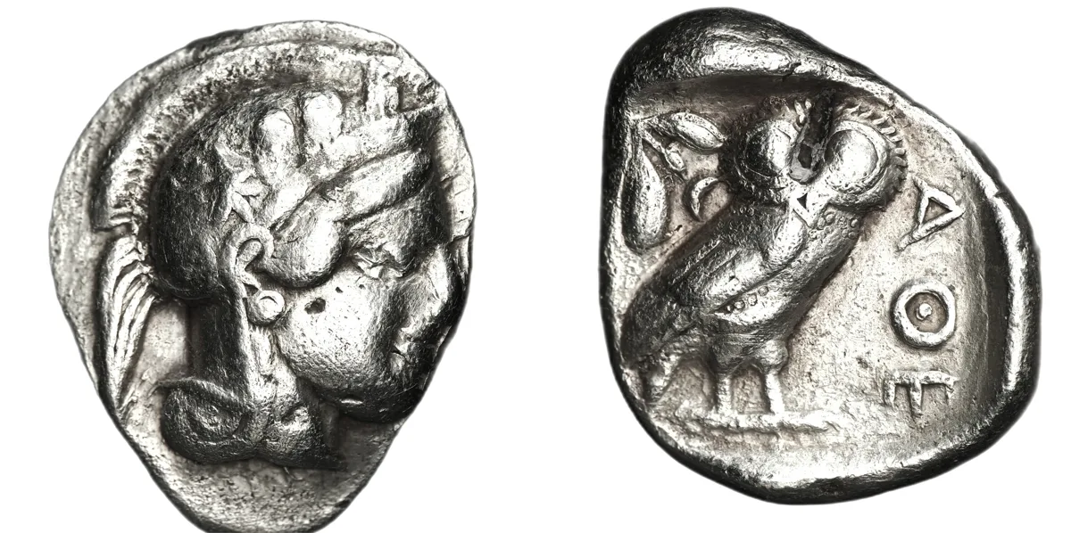 Attica, Athens, AR Tetradrachm, ca. 454-404 BC.