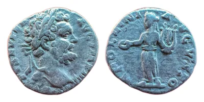 Septimius Severus — Denarius, Apollo, Rome