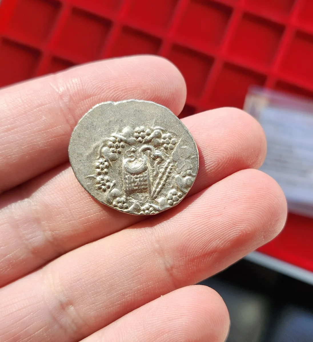 Mysia, Pergamon (c. 166-67 BC) AR Cistophoric Tetradrachm - Cista Mystica & Serpents