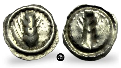 Lucania, Metapontion AR Hemiobol. Circa 540-510 BC.
