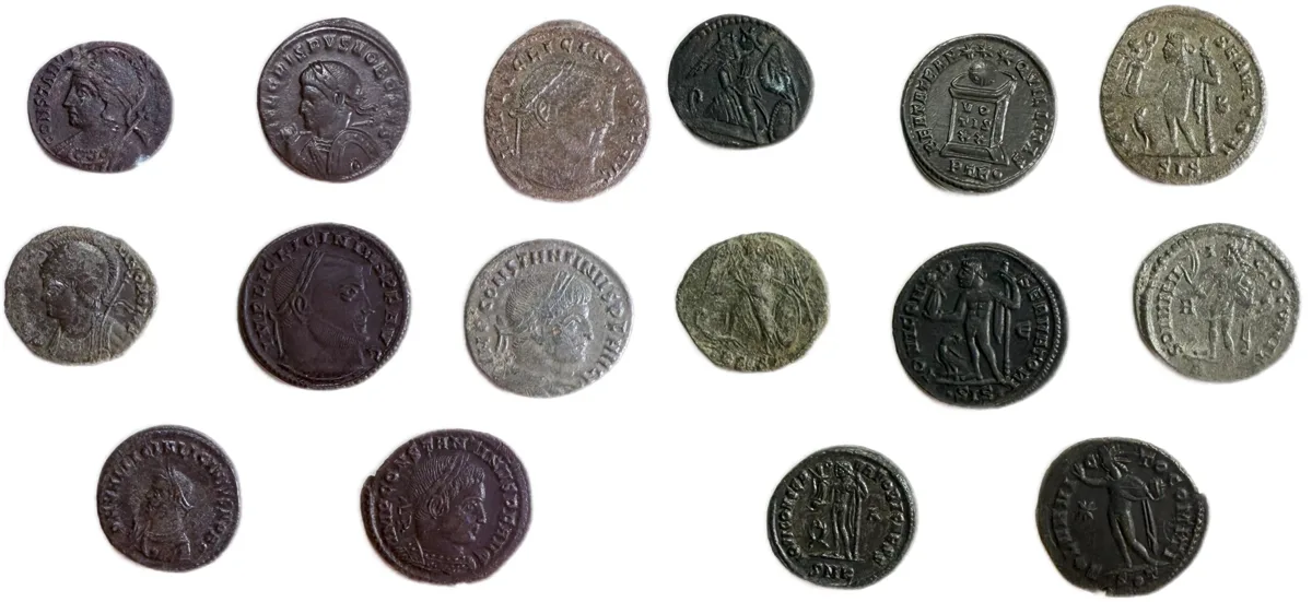 Lot of 8 late roman bronzes