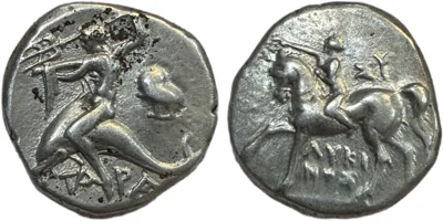 ITALY. Calabria. Tarentum. AR Didrachm Nomos
