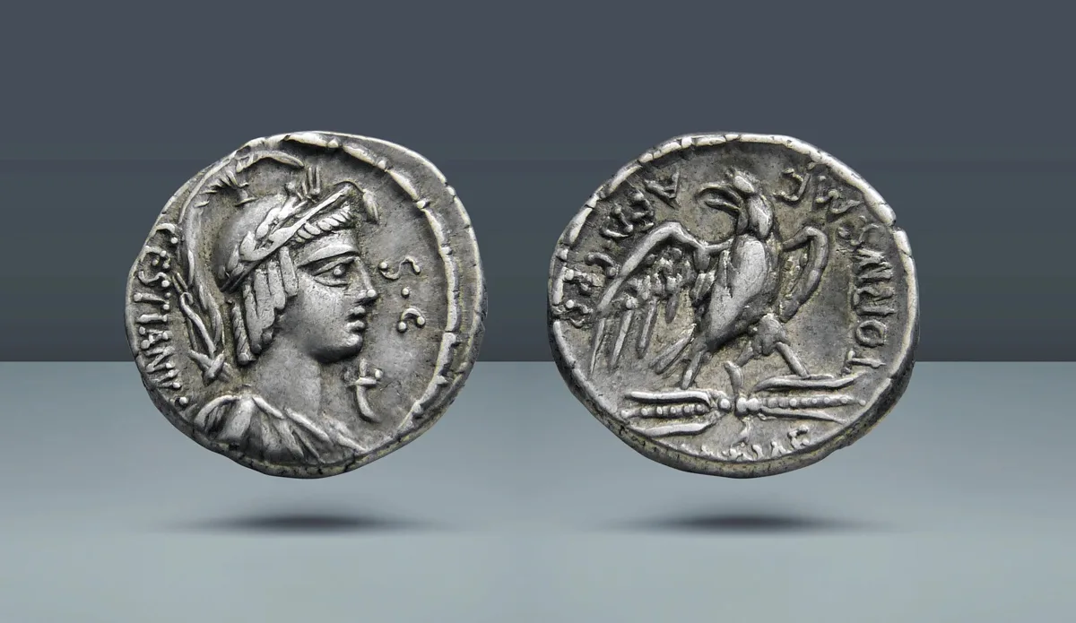 M. Plaetorius M.f. Cestianus. Rome, 67 BC