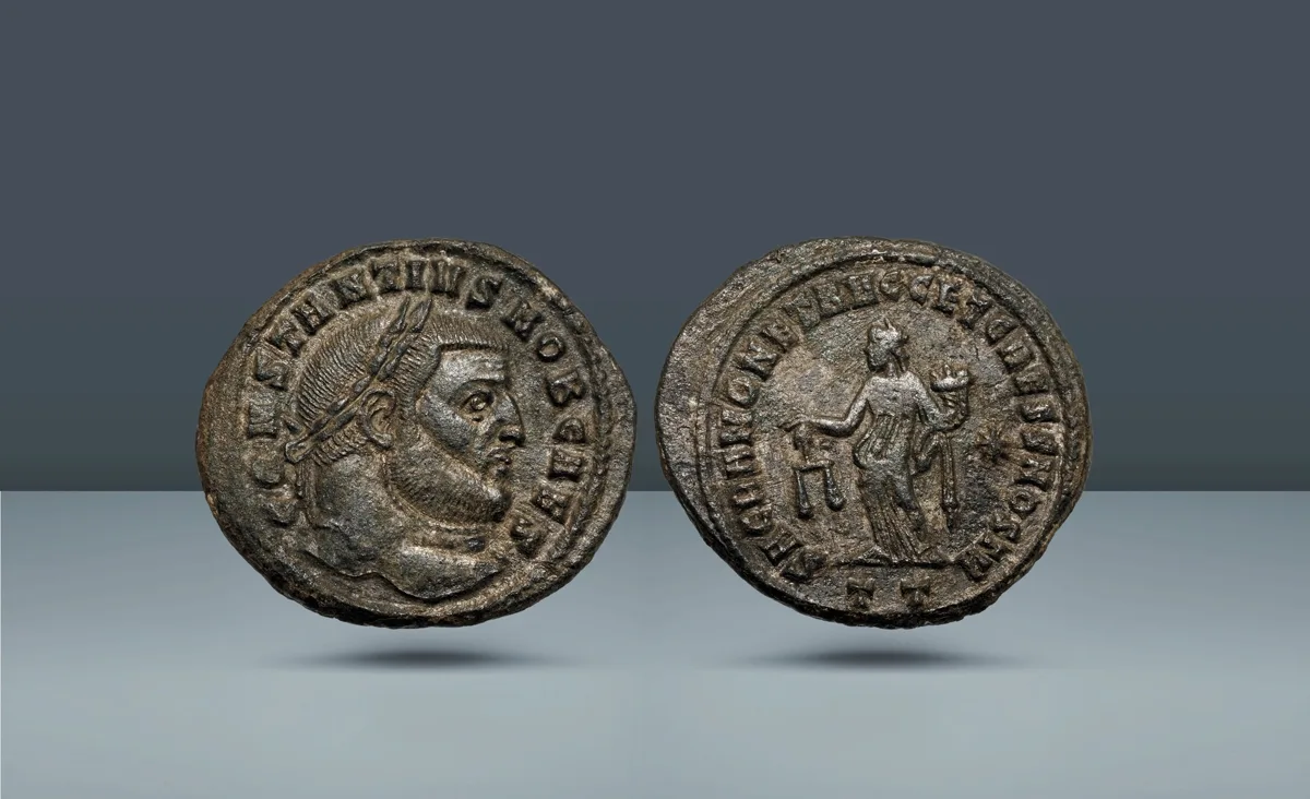 Roman Empire. Constantius I as Caesar, 293-305 AD  Ticium, c. 304-5 AD