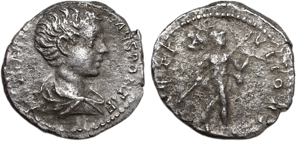 Caracalla, Caesar denarius AD 196-198