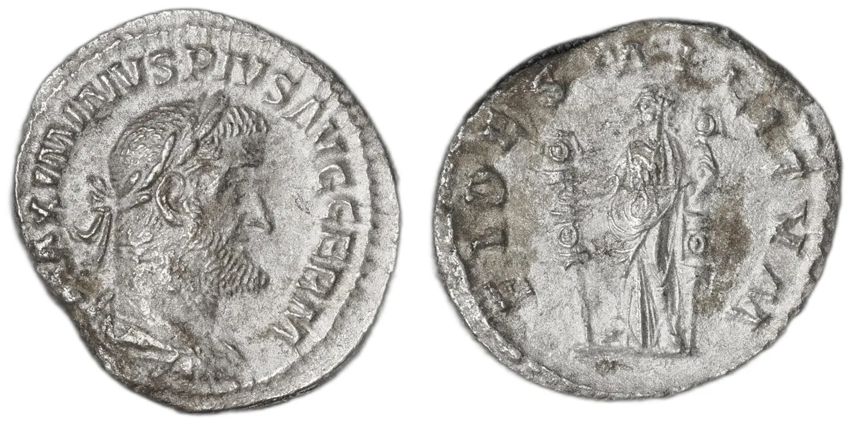 Maximinus Thrax, denarius, silver, reign 235–238, minted 235–238