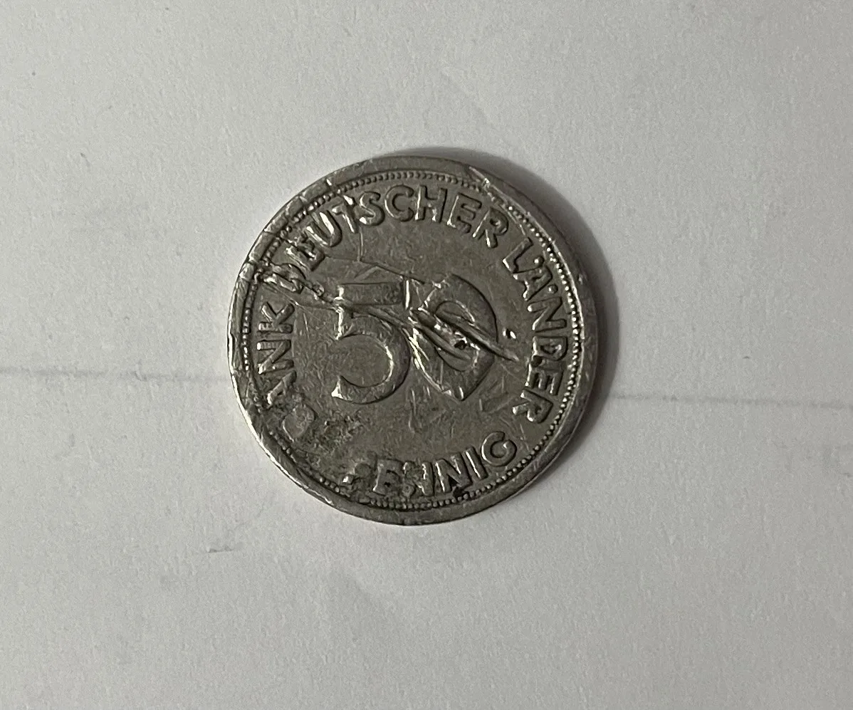Post Nazi 50 Pfennig 1949