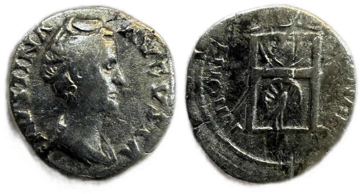 Faustina Senior, Augusta, 138-140/1. Denarius w IVNONI REGINAE Reverse