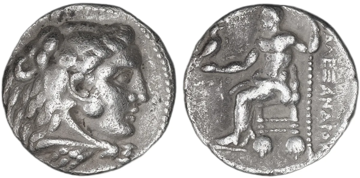 Alexander III AR Tetradrachm, Ake (Ptolemais), 321–320 BC, Price 3267